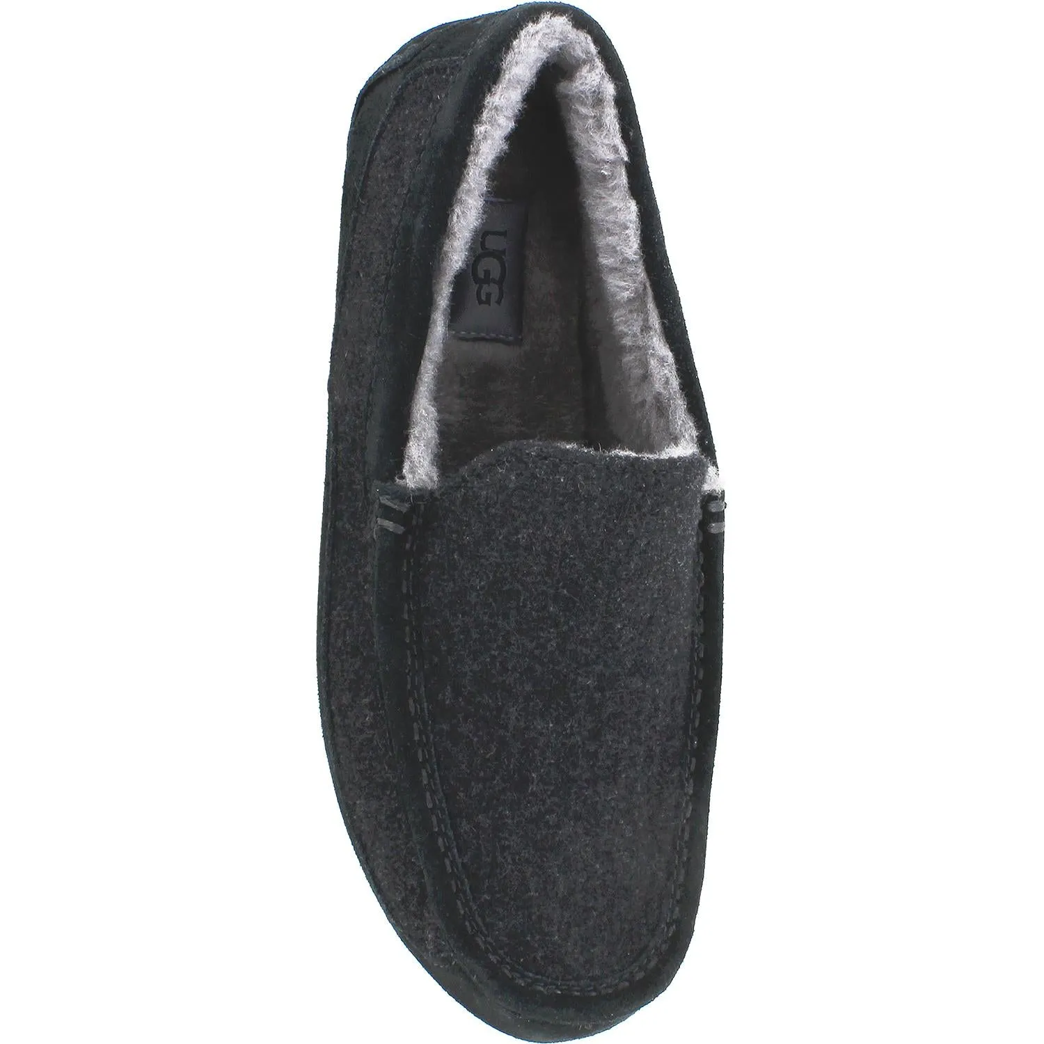 Men's UGG Ascot Wool Black Wool/Suede