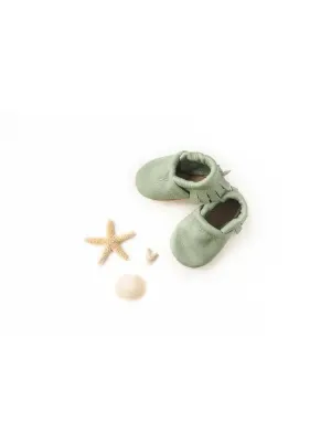 Mint Green Mocassin Shoes