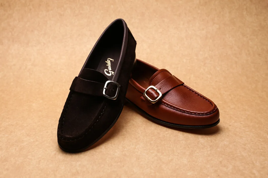 Moccasin 5320 with Buckle Brown Suede