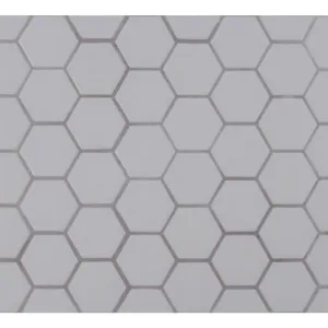 MSI Retro Hexo Gray 12.6 in. x 11.02 in. x 6mm Porcelain Mesh-Mounted Mosaic Tile