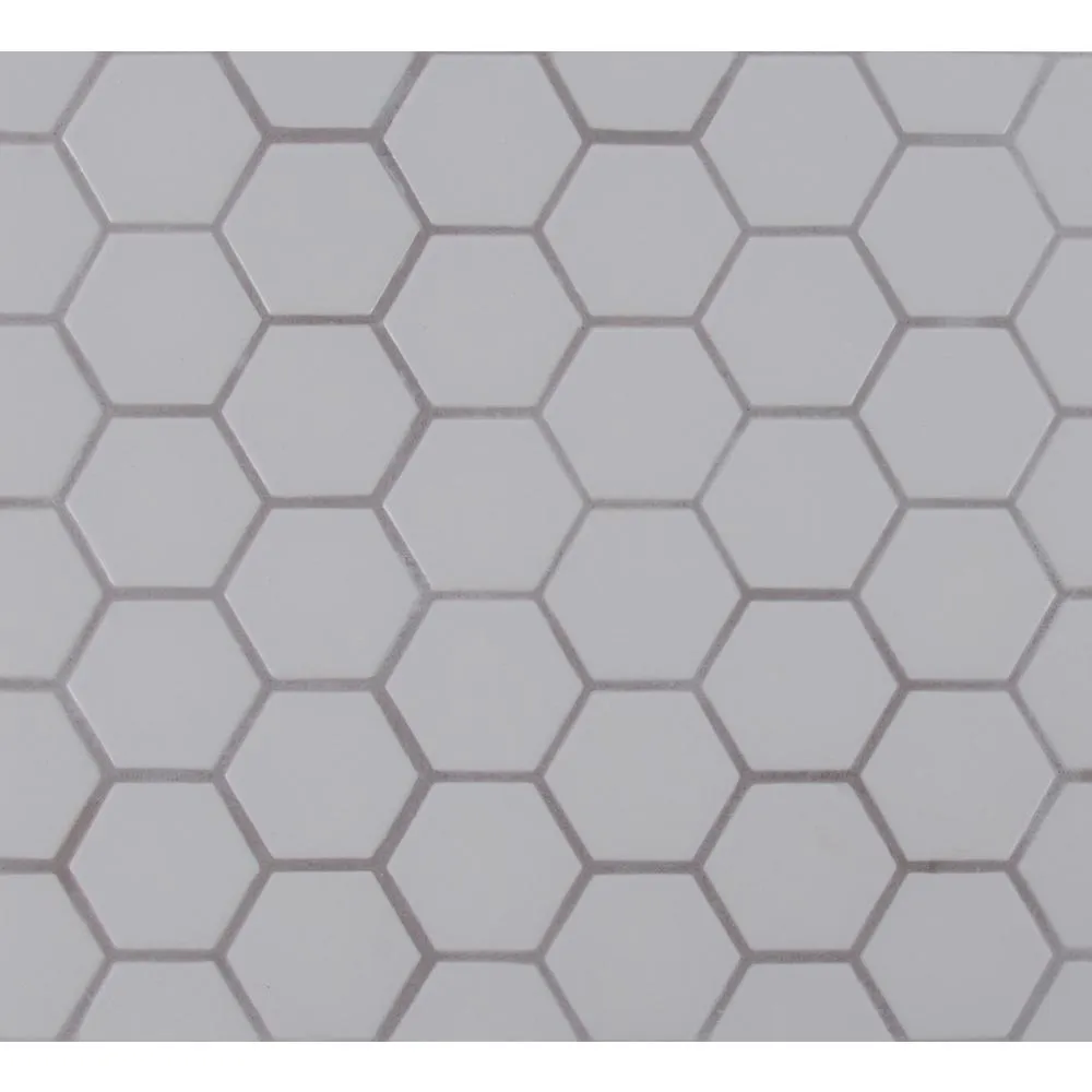 MSI Retro Hexo Gray 12.6 in. x 11.02 in. x 6mm Porcelain Mesh-Mounted Mosaic Tile