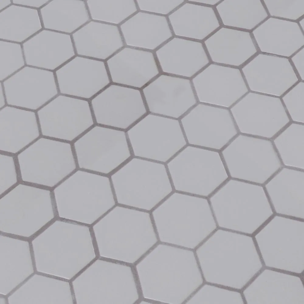 MSI Retro Hexo Gray 12.6 in. x 11.02 in. x 6mm Porcelain Mesh-Mounted Mosaic Tile
