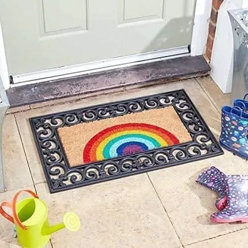 Novelty Rainbow Welcome Doormat