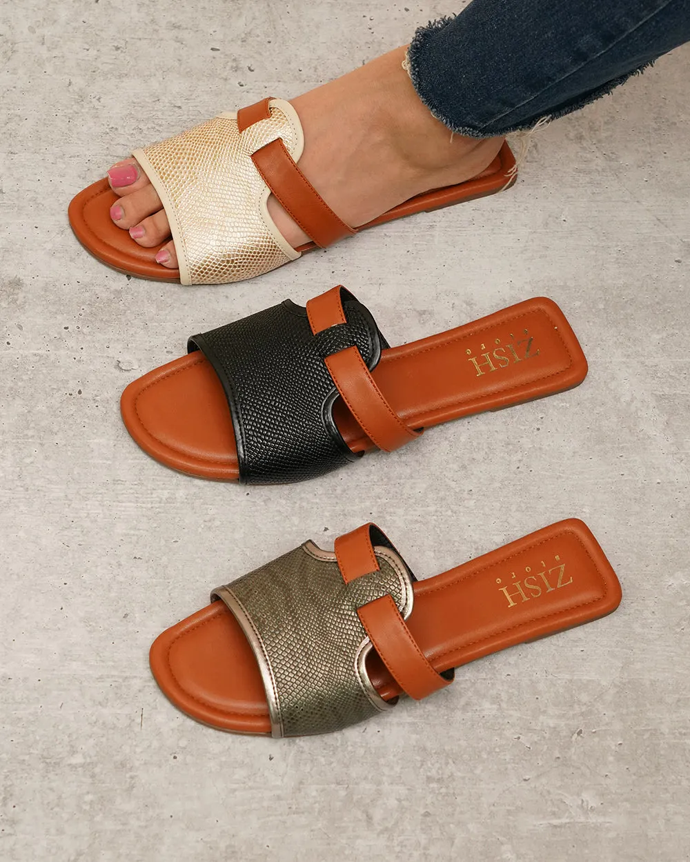 Off White Meghan Flats