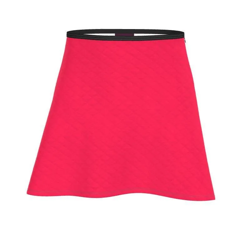 Pena Radical Red Mini Skater Skirt