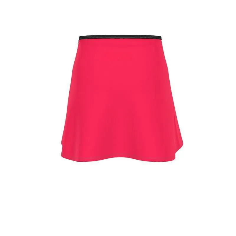 Pena Radical Red Mini Skater Skirt