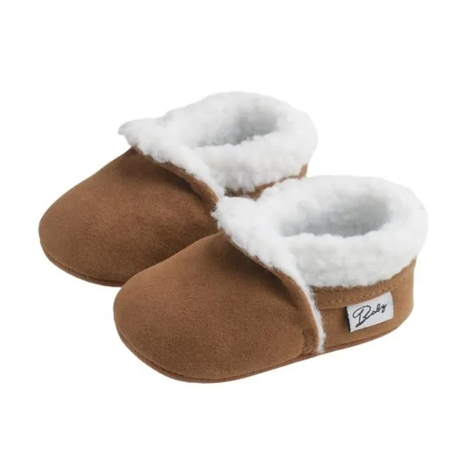 Plush Baby Moccasins
