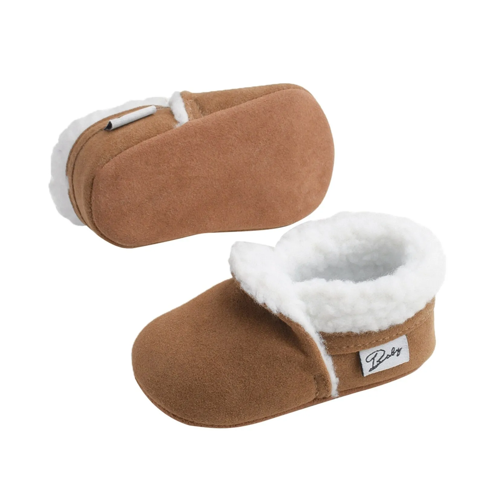 Plush Baby Moccasins