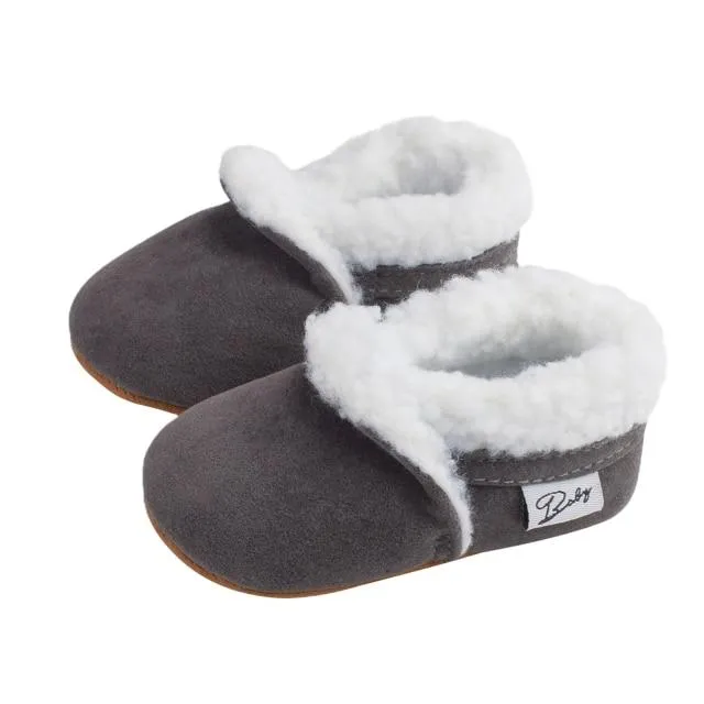 Plush Baby Moccasins