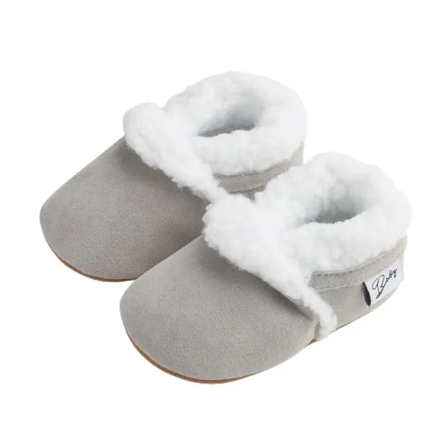 Plush Baby Moccasins