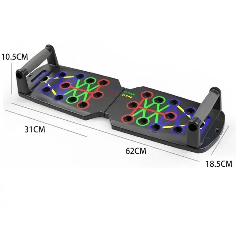 Portable Fitness Equipment Portable Multifunctional Push-Up Board Set with Handles Foldable Fitness Equipment for Chest Abdomen Arms and Back Training