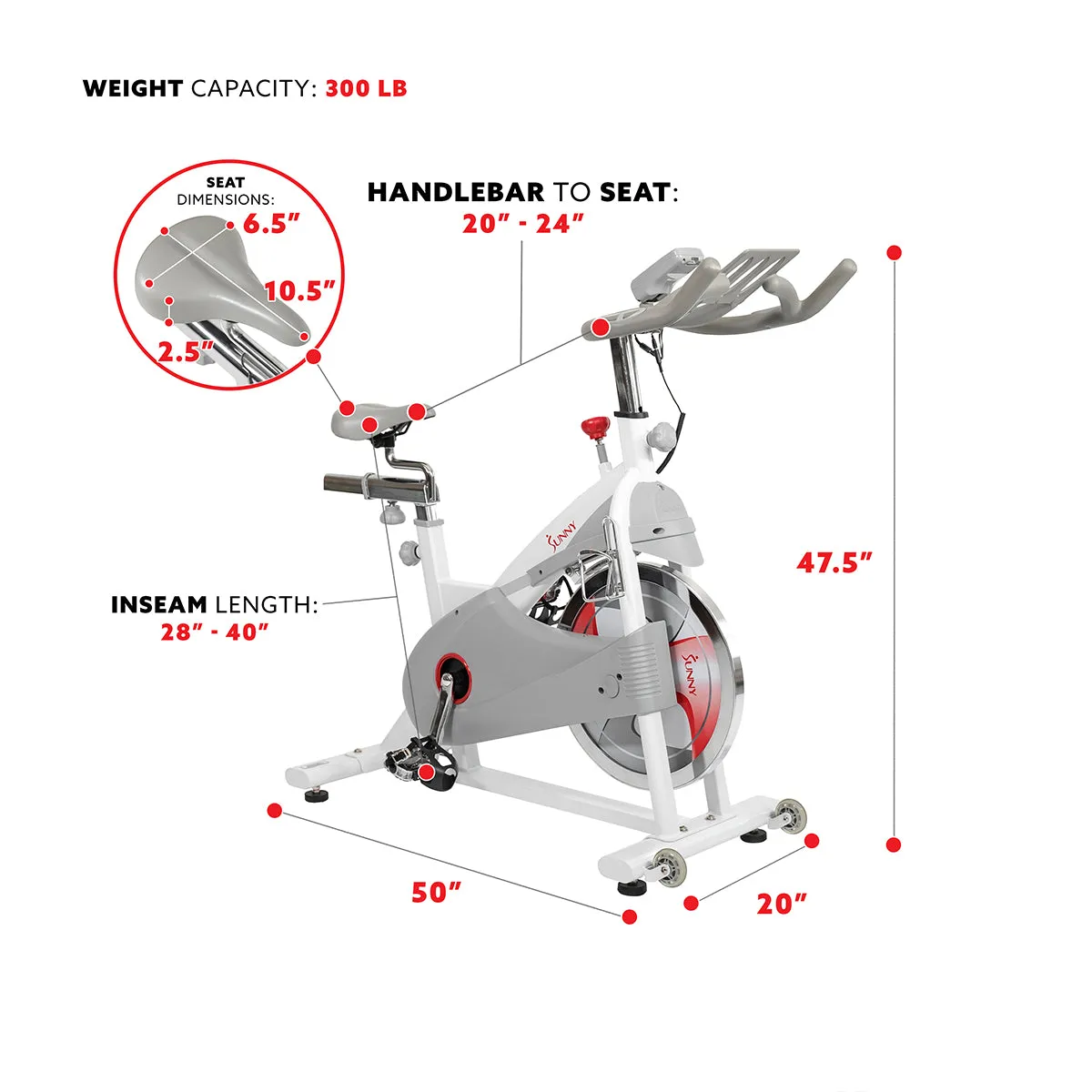 Premium Magnetic Belt Drive  Indoor Cycling Bike