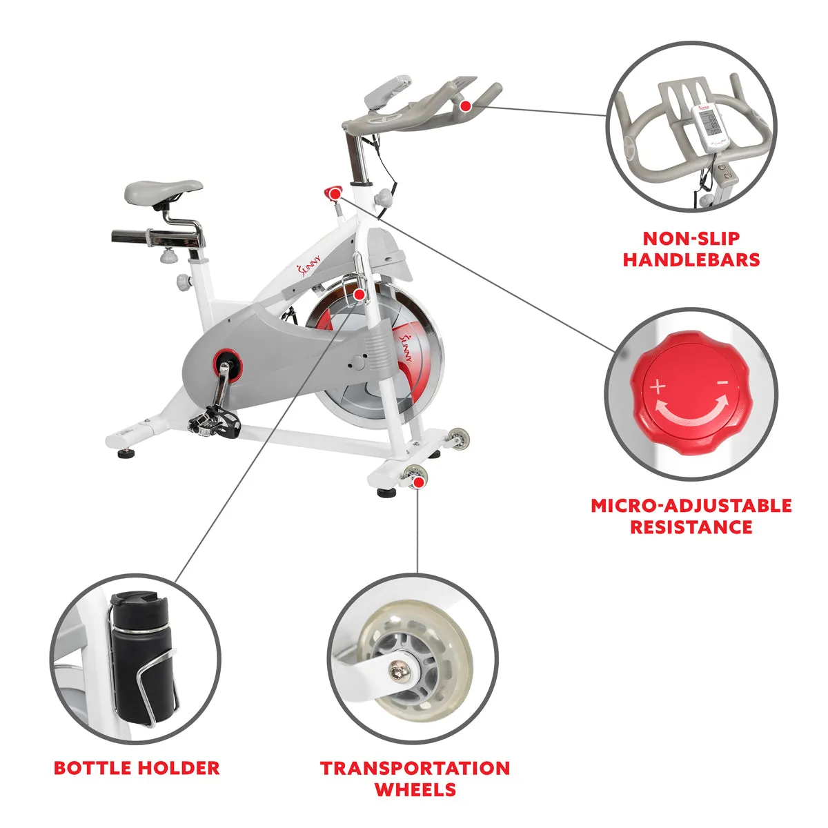 Premium Magnetic Belt Drive  Indoor Cycling Bike