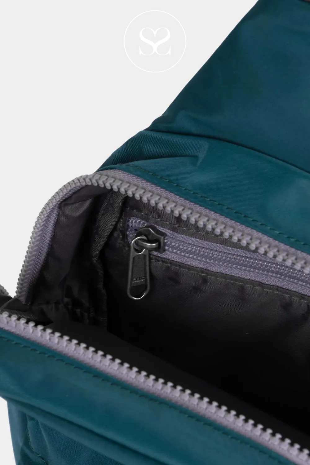 ROKA WILLESDEN TEAL CROSS BODY BACK PACK