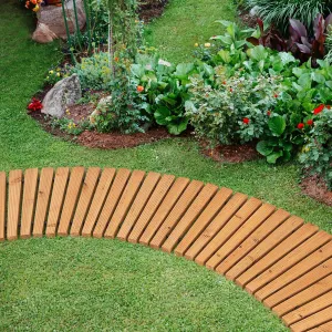Roll out Curved Walkway with Non-slip Texture-Natural