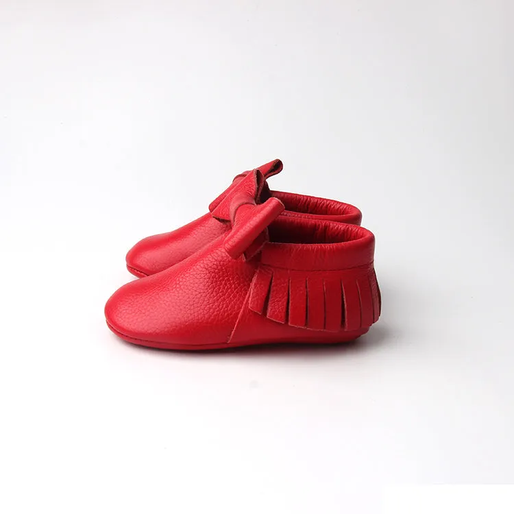 RTS Big Bow Moccasins- Red