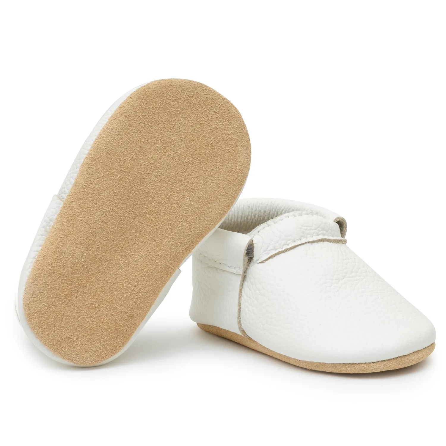 Seashell Fringeless Moccasins
