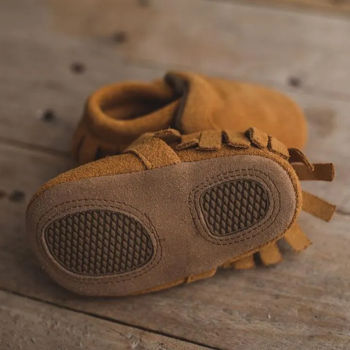 Soft Sole Suede Moccasin - Suede Brown