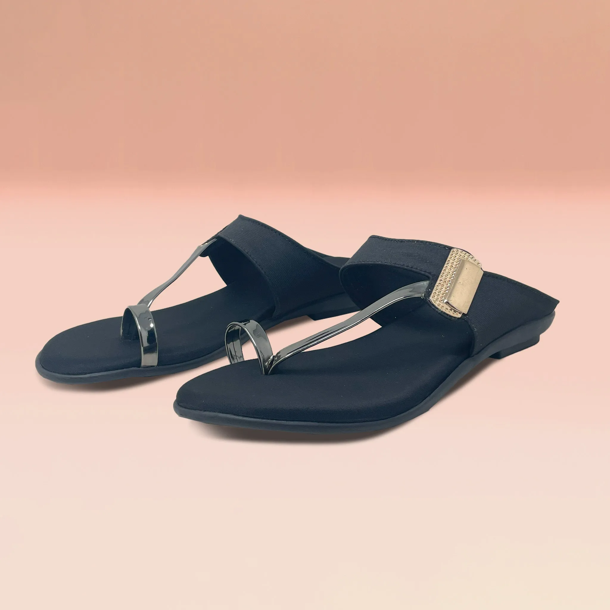 Strappy Toe-Ring Flats
