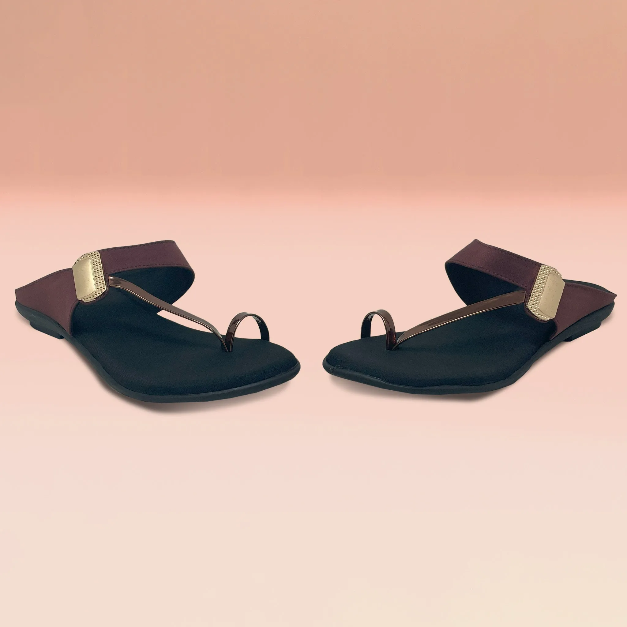 Strappy Toe-Ring Flats