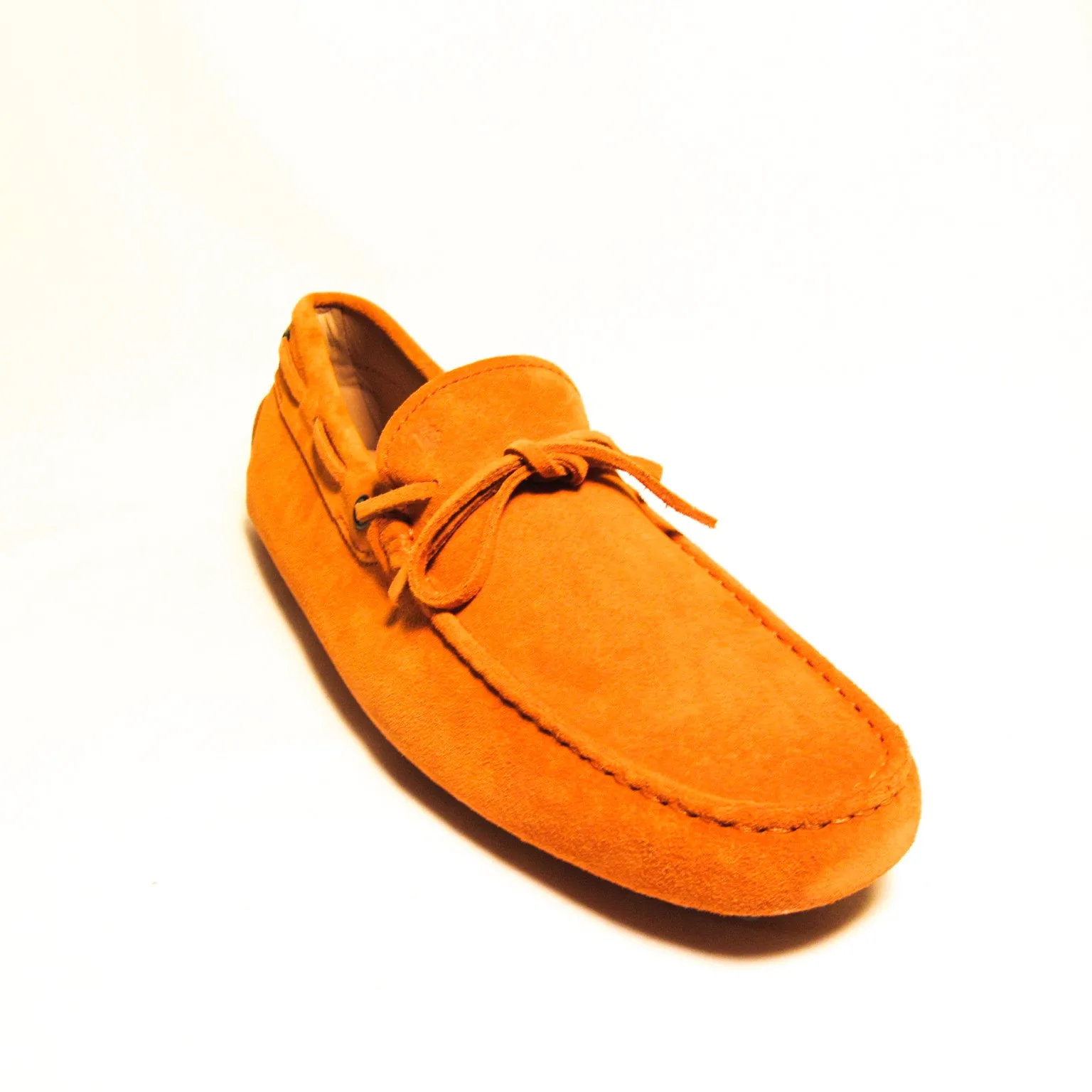 Tod's Suede Tie Moccasins - Orange