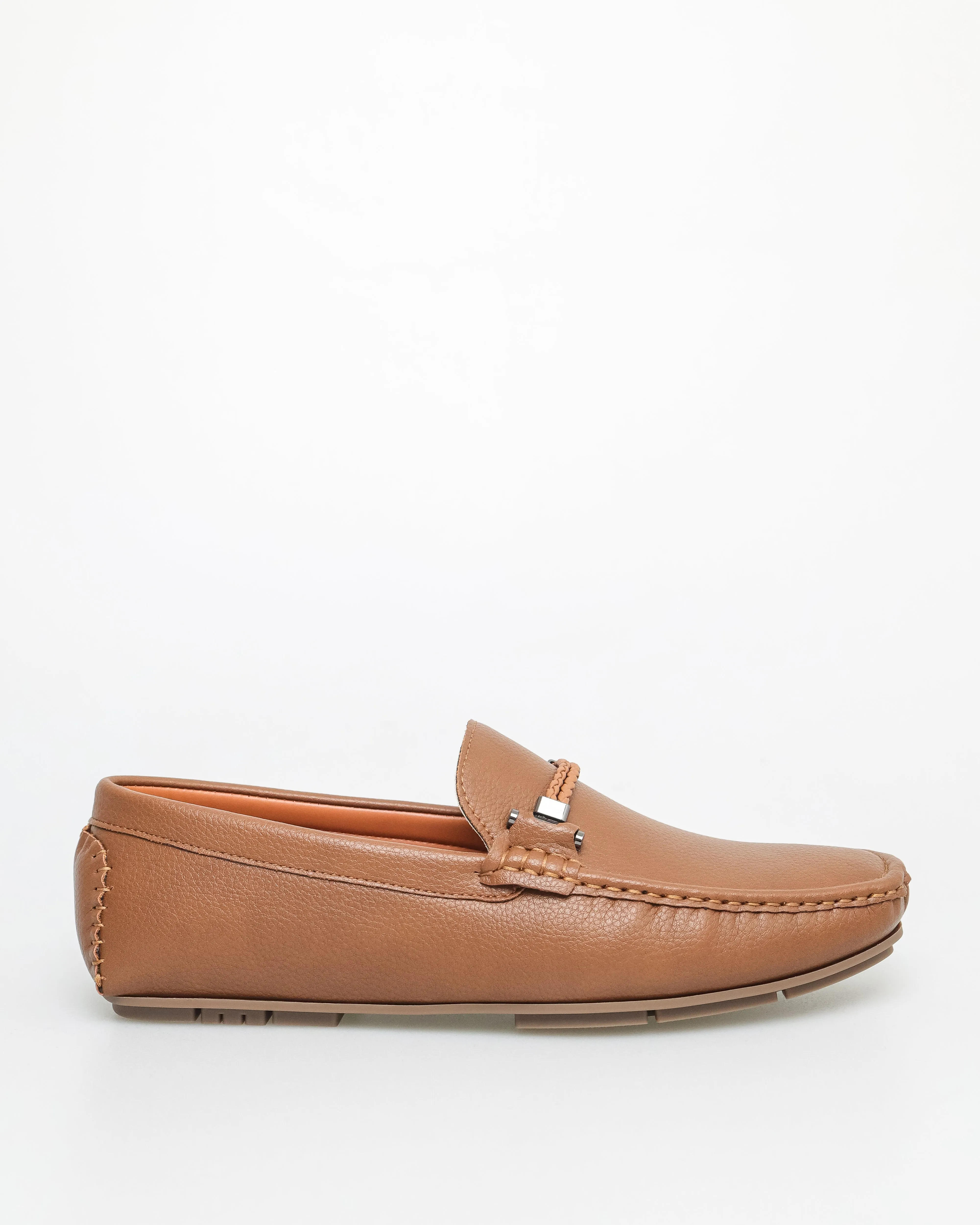 Tomaz C621 Men's Braided Metal Buckle Moccasins