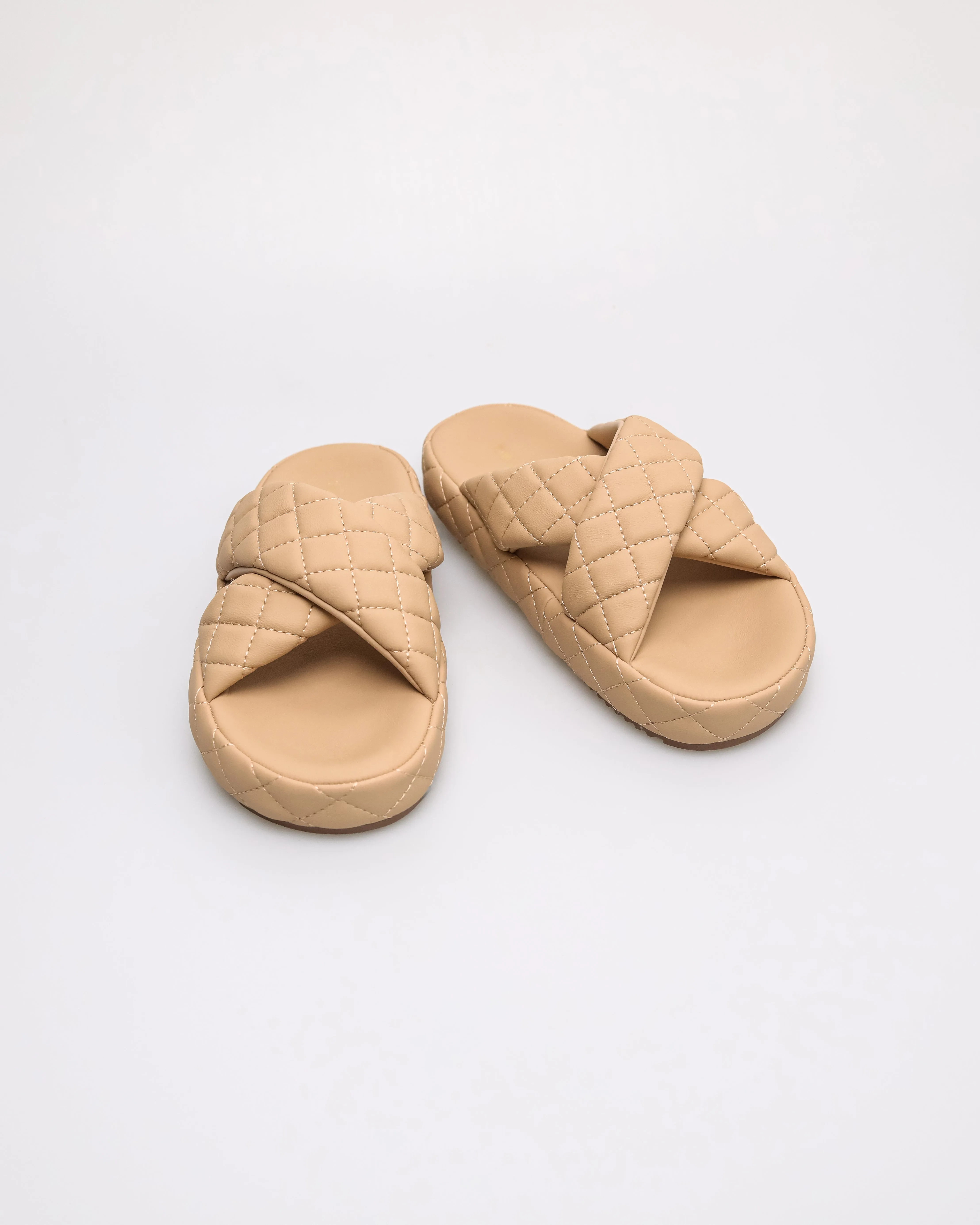 Tomaz NN394 Ladies Cross Quilted Slipper