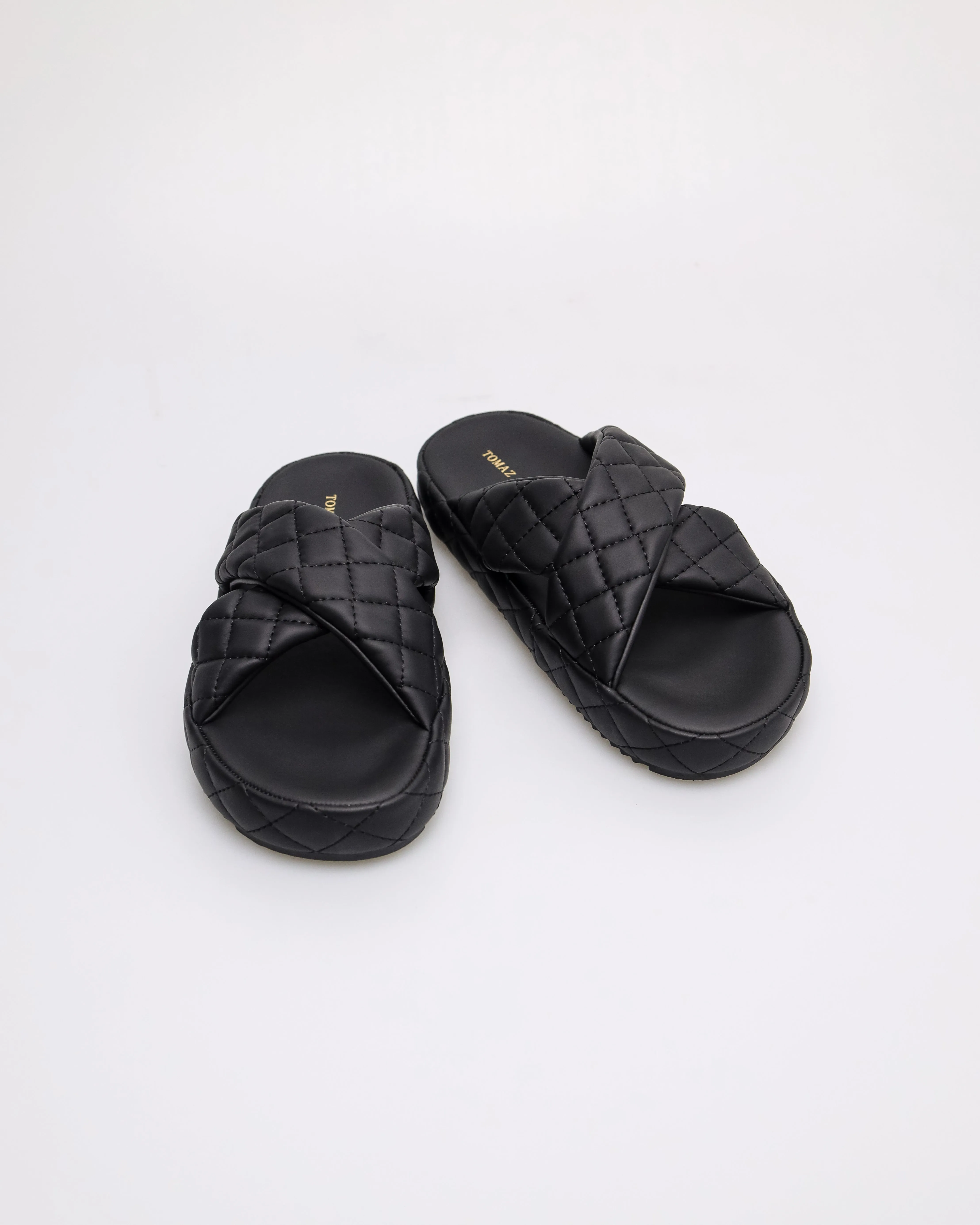 Tomaz NN394 Ladies Cross Quilted Slipper