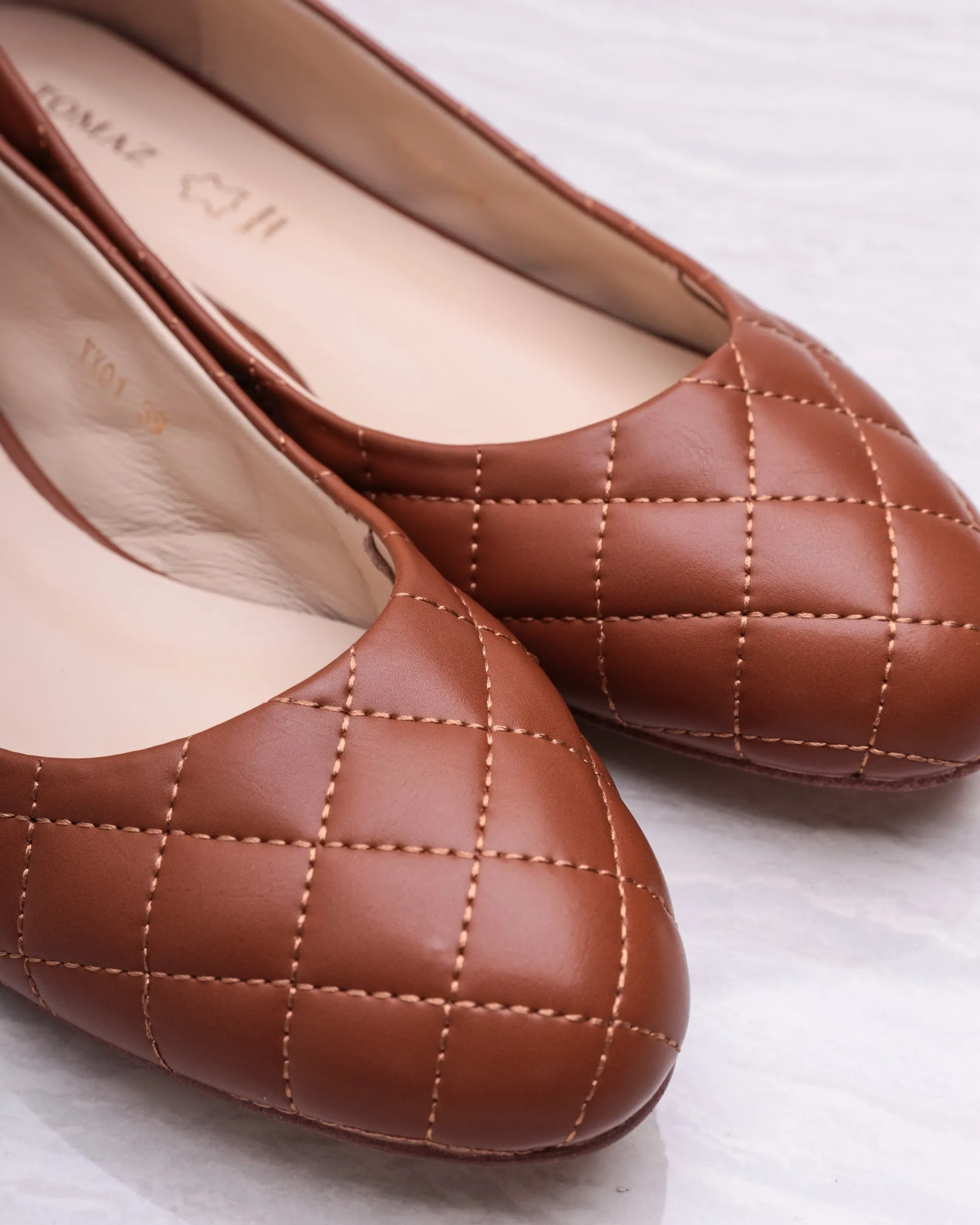 Tomaz YX01 Ladies Quilted Heels