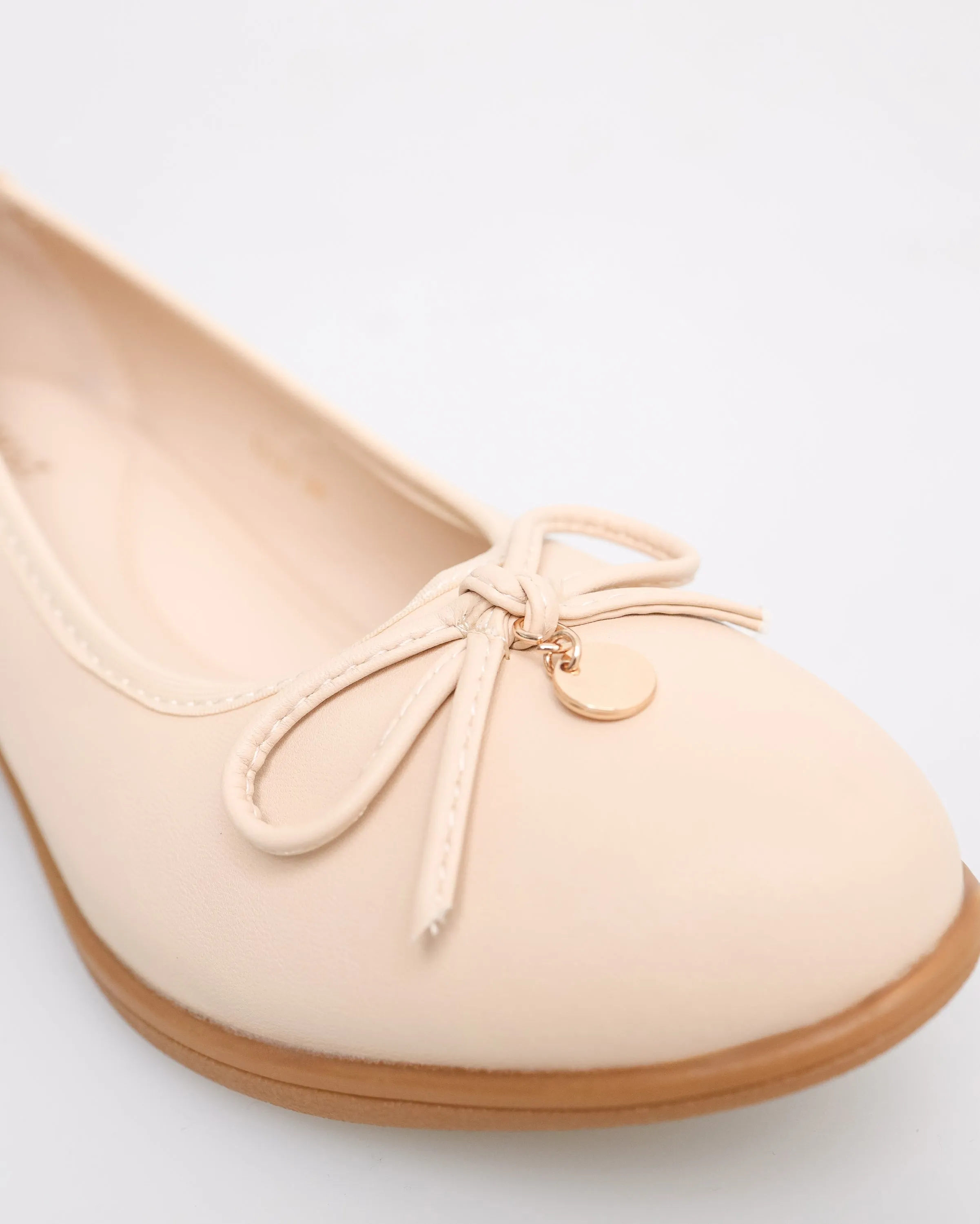 Tomaz YX187 Ladies Ribbon Wedges (Beige)