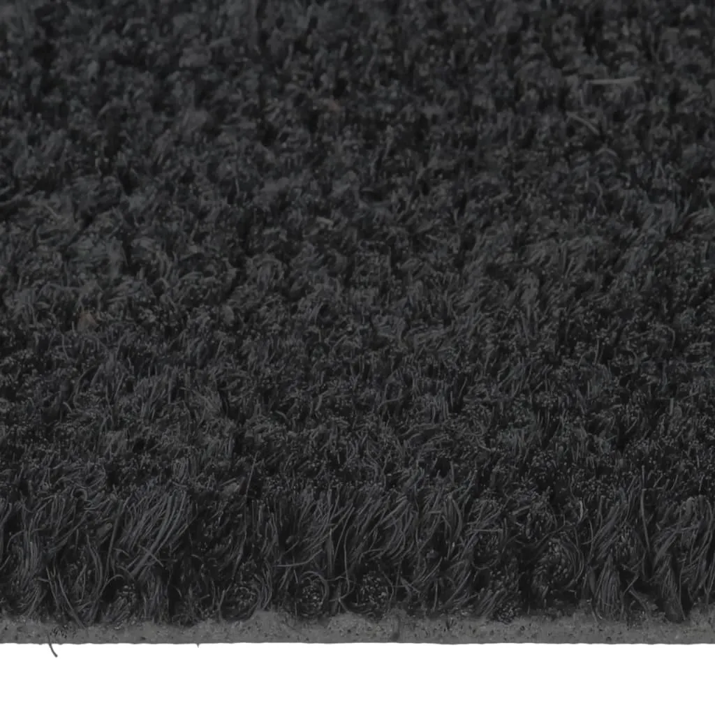 vidaXL Door Mat Black 90x150 cm Tufted Coir