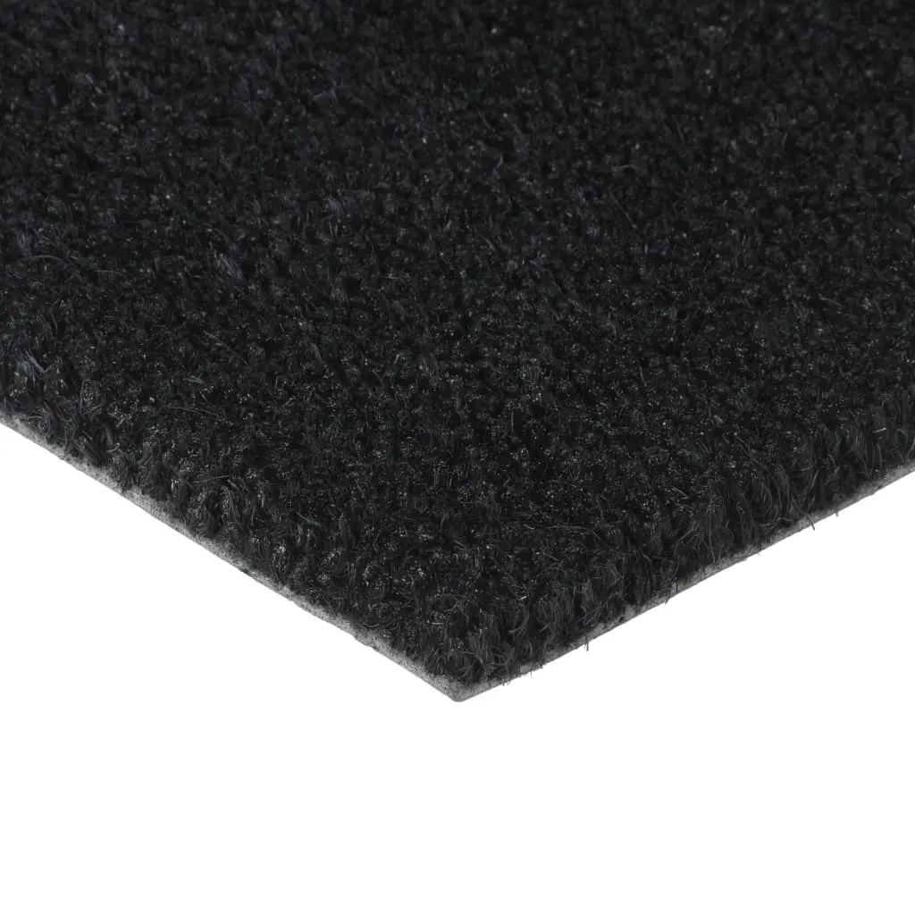 vidaXL Door Mat Black 90x150 cm Tufted Coir