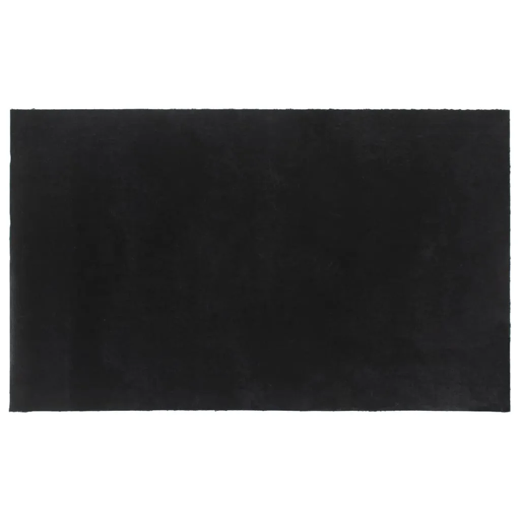 vidaXL Door Mat Black 90x150 cm Tufted Coir