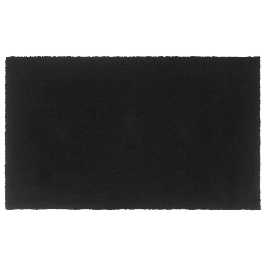 vidaXL Door Mat Black 90x150 cm Tufted Coir