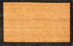 Vivaldi Coir Outdoor Mat - Black Border 45cm x 70cm