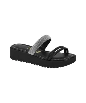 VIZZANO WOMEN FLATS WITH DIAMONDS AND HIGH SOLE