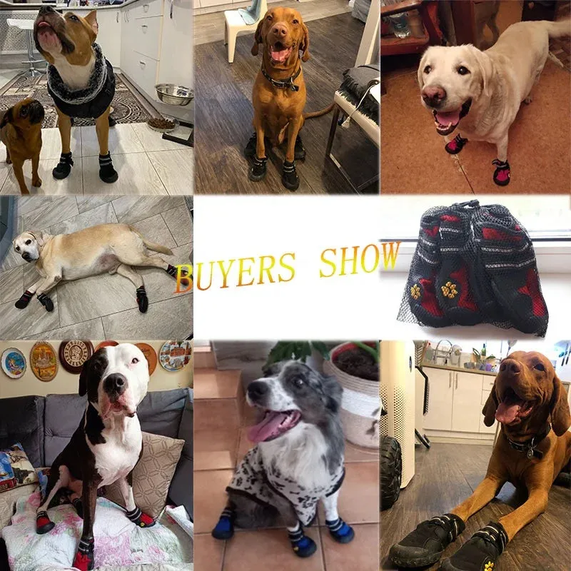 Waterproof Wear-Resistant Dog Shoes for Small, Medium, Large Dogs - Outdoor Use