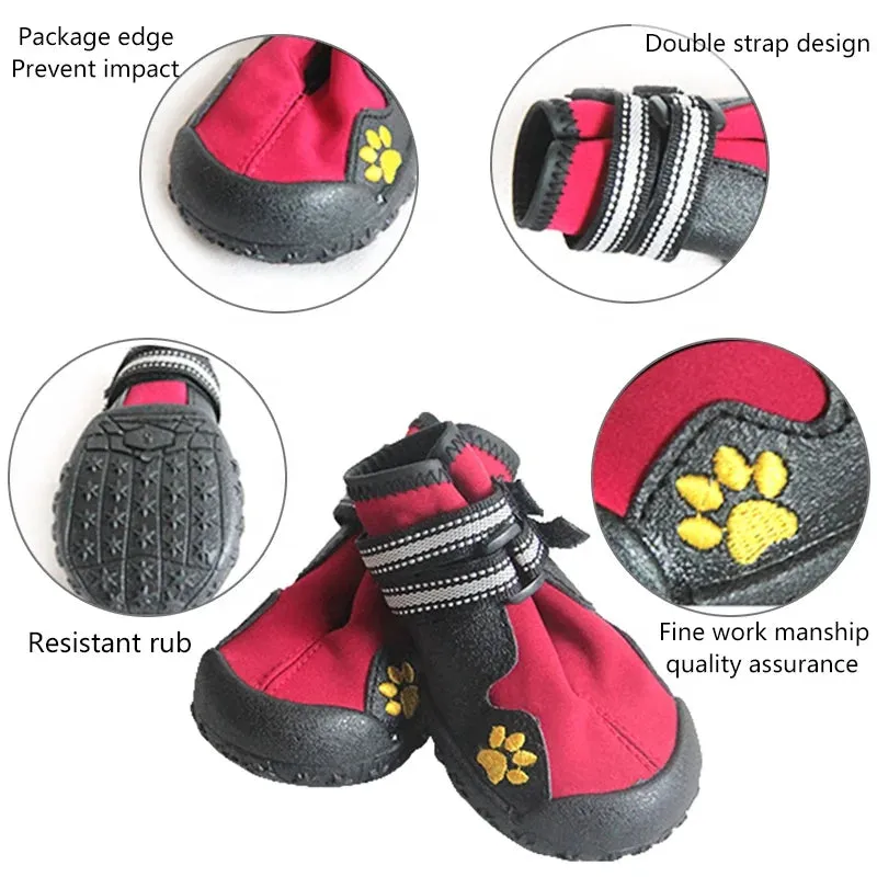 Waterproof Wear-Resistant Dog Shoes for Small, Medium, Large Dogs - Outdoor Use