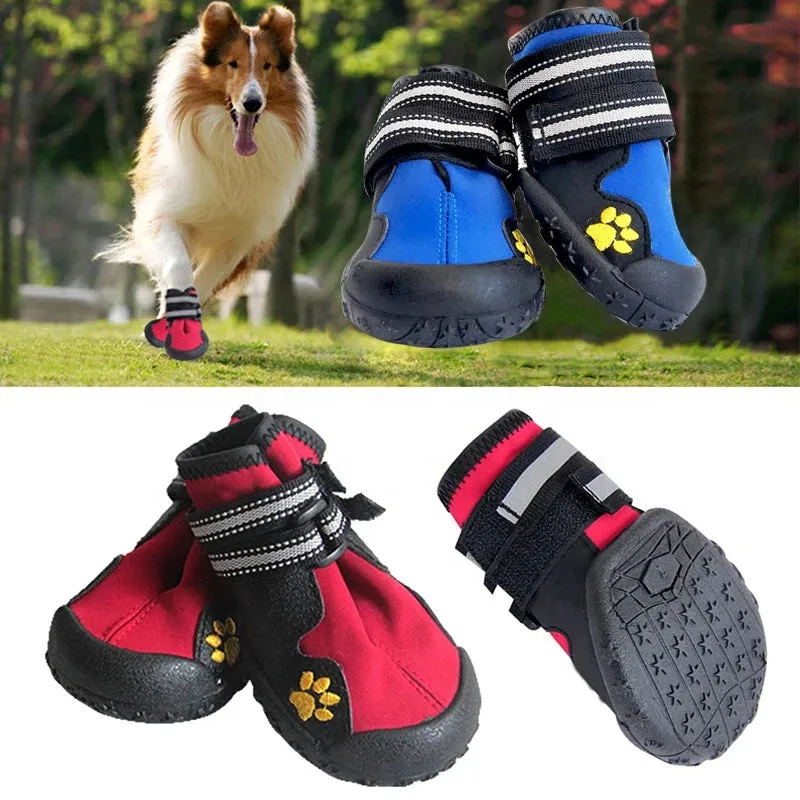 Waterproof Wear-Resistant Dog Shoes for Small, Medium, Large Dogs - Outdoor Use