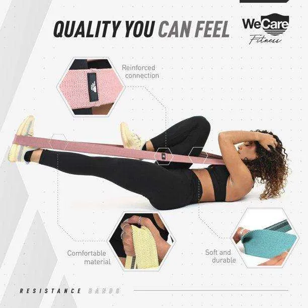 WeCare Fitness Resistance Band Strength Training 4 Pack