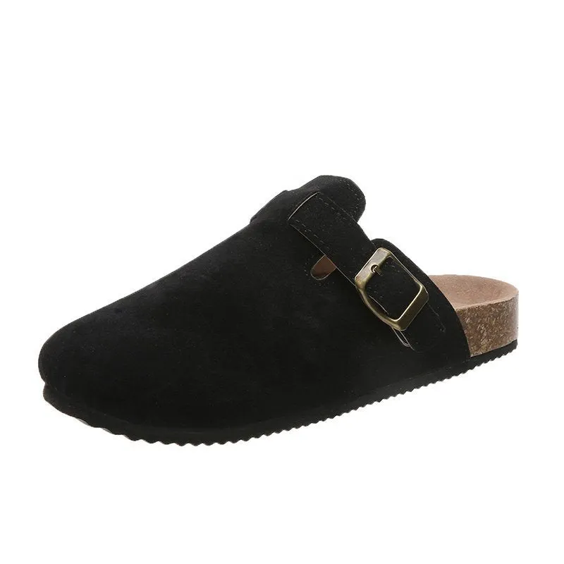 Women fashionable non-slip Soft Slippers with Arch Support and Adjustable Buckle