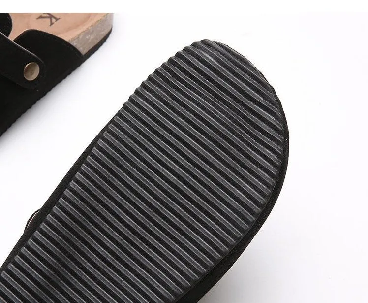 Women fashionable non-slip Soft Slippers with Arch Support and Adjustable Buckle
