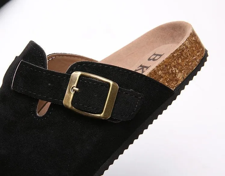 Women fashionable non-slip Soft Slippers with Arch Support and Adjustable Buckle