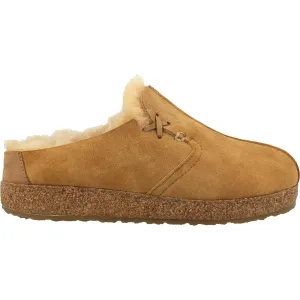 Women's Haflinger Saskatchewan Tan Lambskin Suede