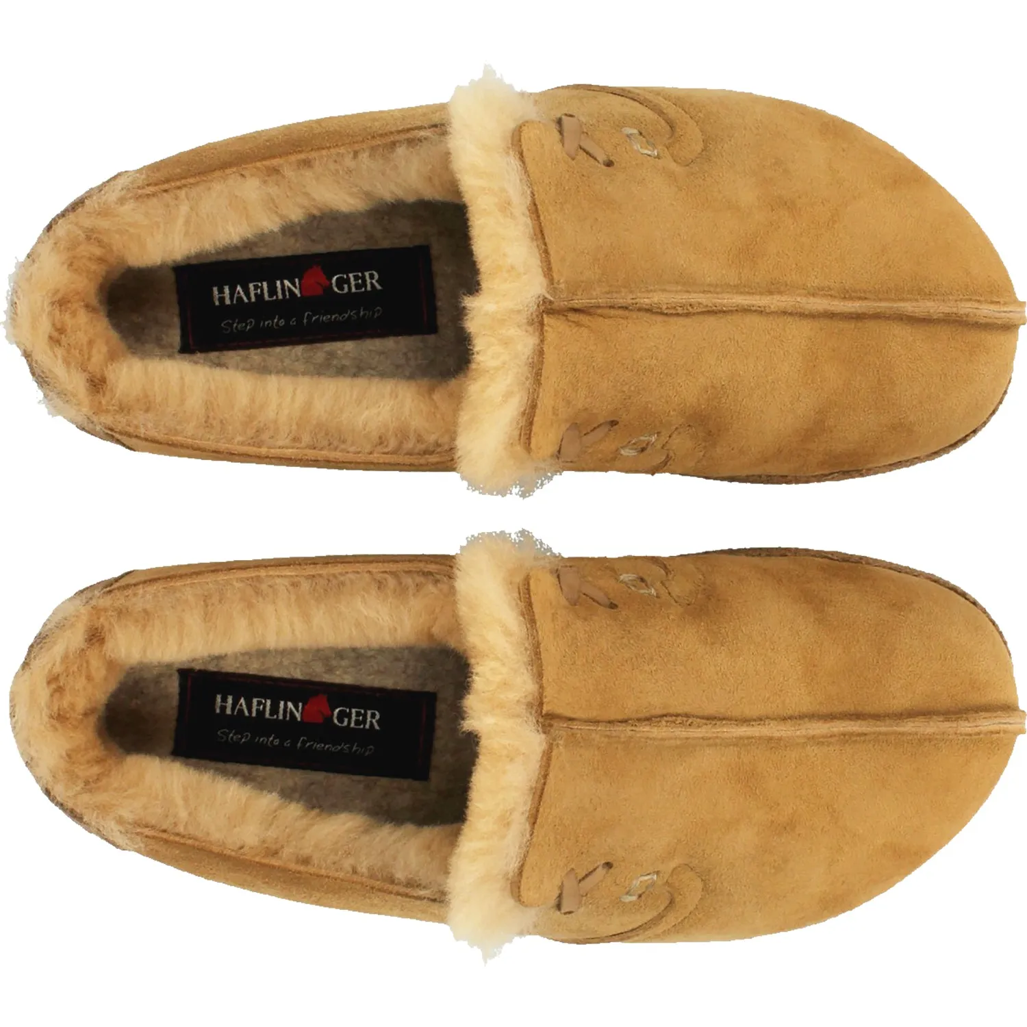 Women's Haflinger Saskatchewan Tan Lambskin Suede