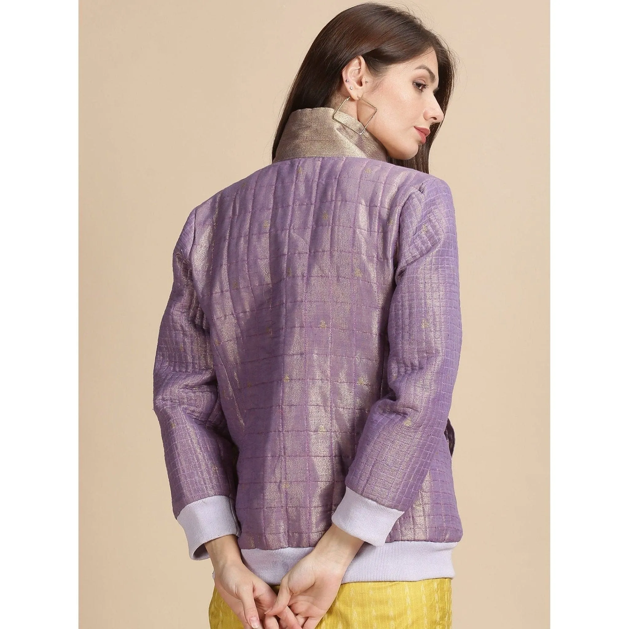 Zari Bomber Jacket - Mauve