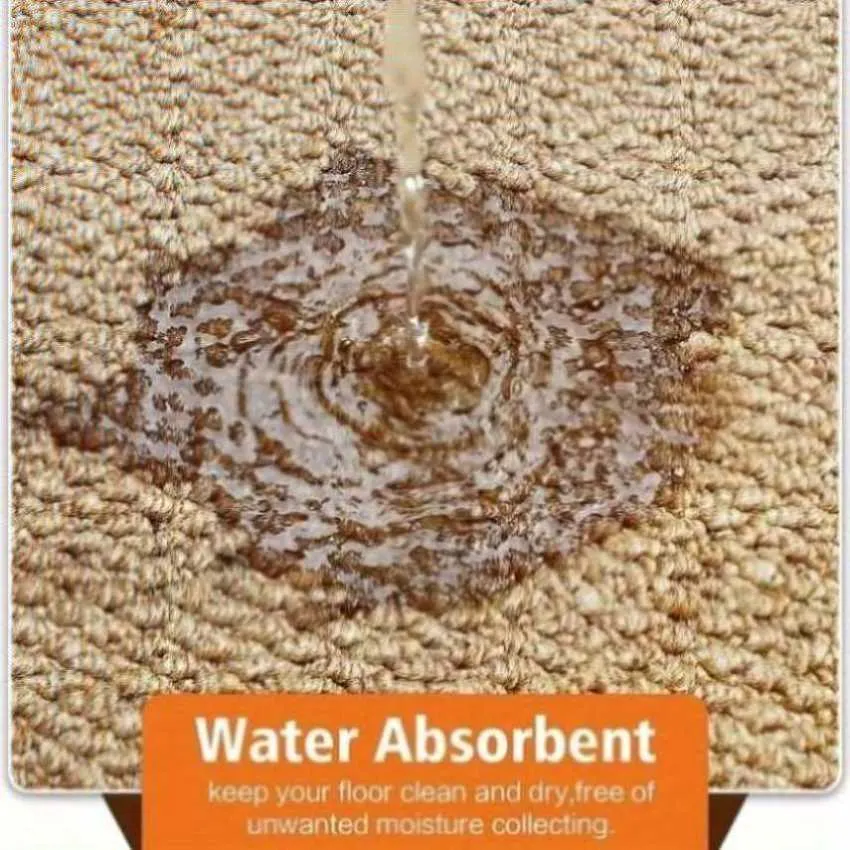 ZUN 1Pc Laundry Room Rug 25X95In, Supert Absorbent Runner Rugs, Satin Resistant Washable Non Skid And 83727914